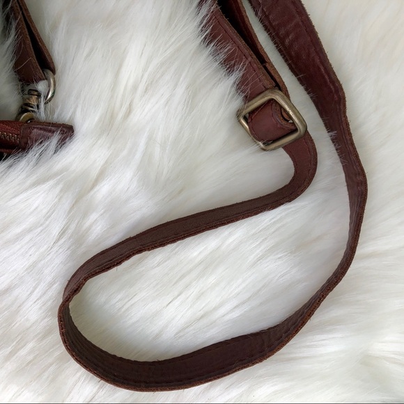 Anthropologie TANO brown leather zipper purse - Picture 7 of 7